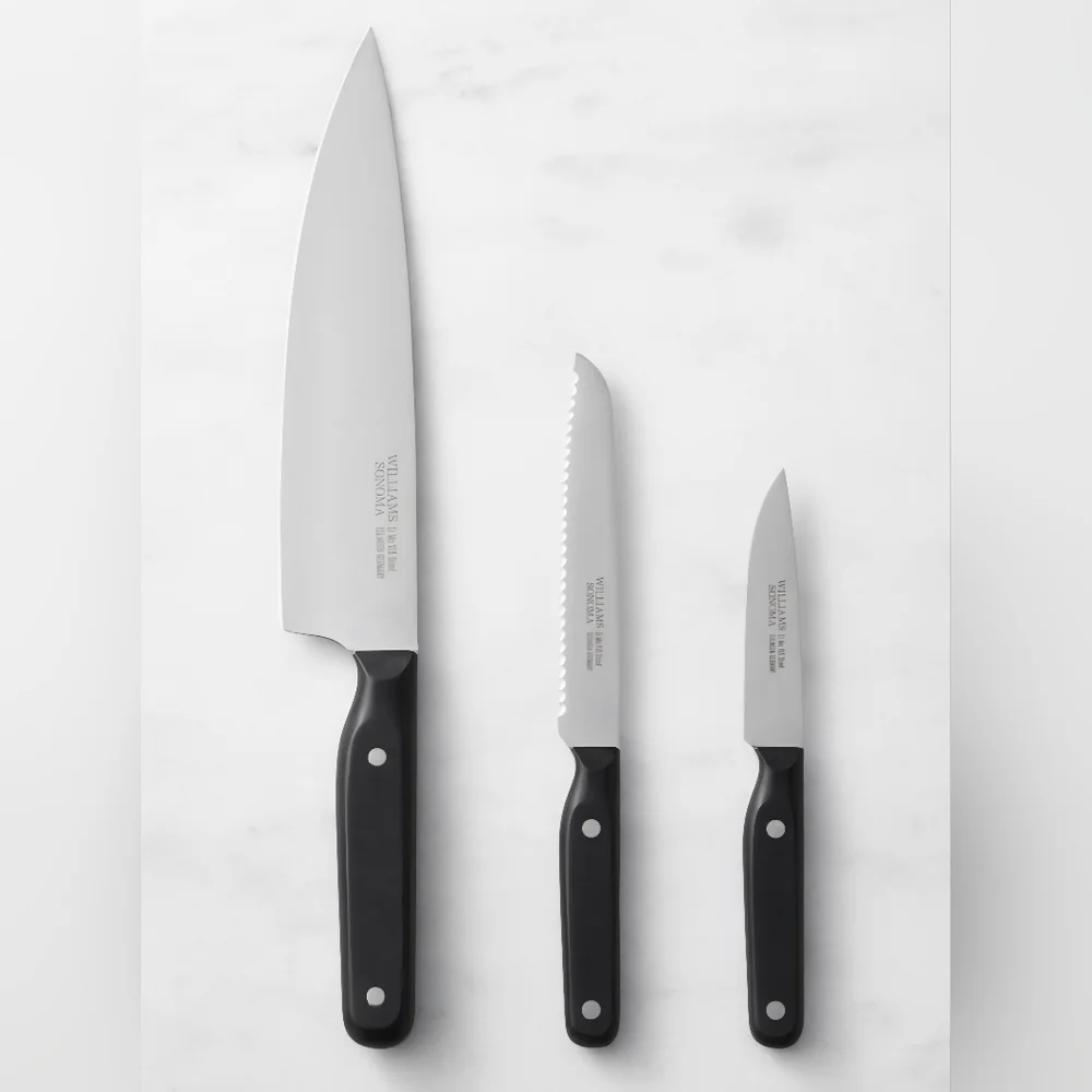 BNWT Williams Sonoma Encore Starter Knives, Set of 3, Retail Price $169.95 USD